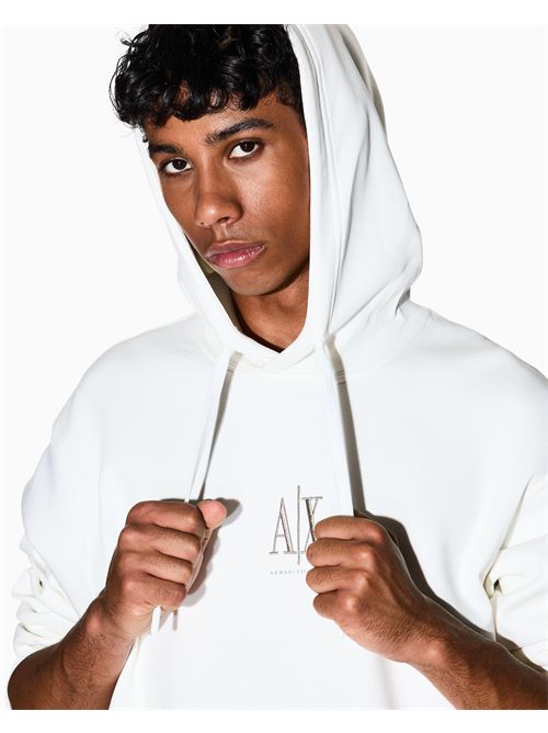 Felpa con cappuccio e tasca a marsupio con logo Icon ARMANI EXCHANGE | XM000369AF10818/U0009